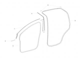 Кронштейн верхний передний (гриля) Tesla Model X 1 поколение 2020, 1047020-00-F