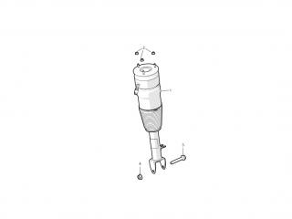 пневмостойка передняя Tesla Model S 1 поколение 2016, 6006351-00-C