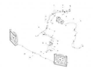 Трубка соединительная радиаторов кондиционера Tesla Model S 1 поколение [рестайлинг] 2020, 6007733-00-A