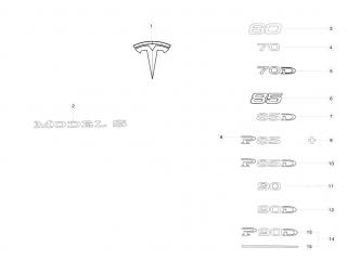 защита арок (подкрылок) Tesla Model S 1 поколение 2016, 1016270-00-B