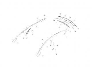 защита арок (подкрылок) Tesla Model S 1 поколение [рестайлинг] 2020, 1026820-00-A