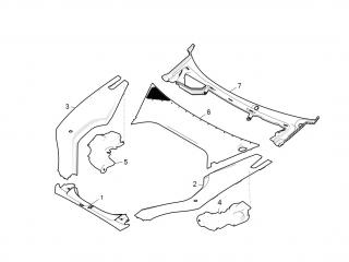защита арок (подкрылок) Tesla Model S 1 поколение 2016, 1048310-00-C