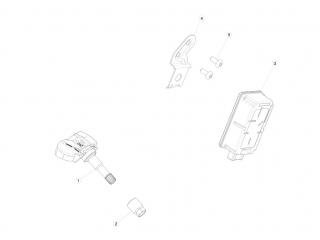 Антенна датчиков давления в шинах (TPMS) Tesla Model S 1 поколение 2016, 1004624-00-F