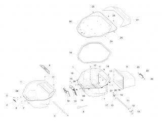накладка декоративная Tesla Model S 1 поколение 2016, 1009087-00-A