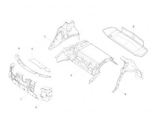 накладка декоративная Tesla Model S 1 поколение 2016, 1045212-00-A