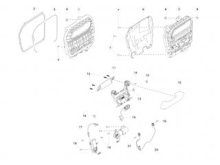 замок двери Tesla Model S 1 поколение [рестайлинг] 2020, 1064744-00-B