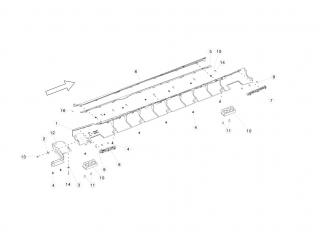 Молдинг накладки порога Tesla Model S 1 поколение 2016, 1007309-00-C