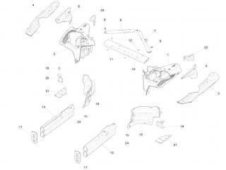 рама Tesla Model S 1 поколение 2016, 1003713-S0-B
