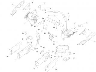 рама Tesla Model S 1 поколение 2016, 1022599-S0-K