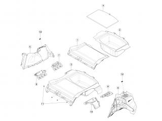 Фонарь подсветки салона Tesla Model 3 1 поколение 2020, 1007151-70-E