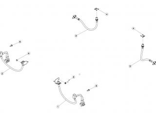 шланг тормозной Tesla Model 3 1 поколение 2020, 1044722-00-D