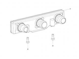 Камера TRIPLE лобового стекла (регулируемая) Tesla Model 3 1 поколение 2020, 1143746-00-D