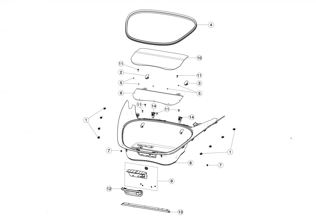 накладка декоративная Tesla Model 3 1 поколение 2020, 1131205-00-C - фото №1