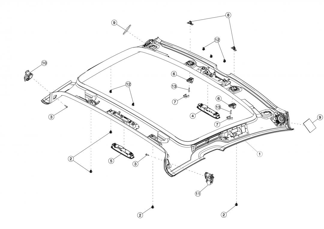 накладка декоративная Tesla Model 3 1 поколение 2020, 1112140-00-B - фото №1