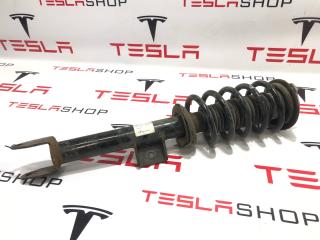 стойка передняя левая Tesla Model 3 1 поколение 2019, электро, 1044092-00-A, 1044379-07-A, 1044371-00-D