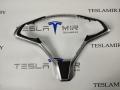 Корпус декоративный подушки безопасности (руля) водителя Tesla Model 3 1 поколение 2021, 2463292, 2463293, 1096973-00 - фото №2