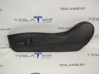 Накладка декоративная сиденья водителя левая нижняя Tesla Model S 1 поколение [рестайлинг] 2018, 1551854-01, 1088964-00, 1097518-00