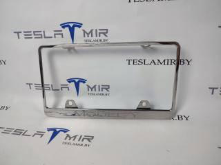 Рамка номерного знака задний Tesla Model Y 1 поколение 2021, 1703856-00, 1519983-00