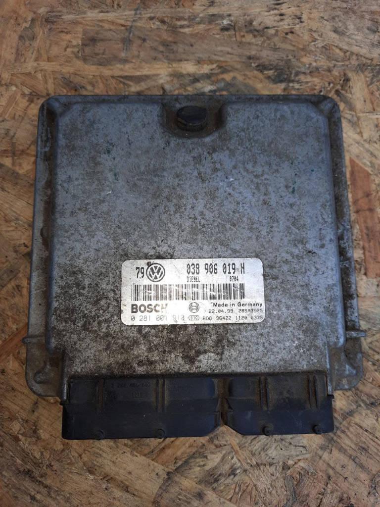 блок управления двигателем Volkswagen Polo 3 поколение 1999, 1.9 л., дизель, 038906019H, 0281001913 - фото №1