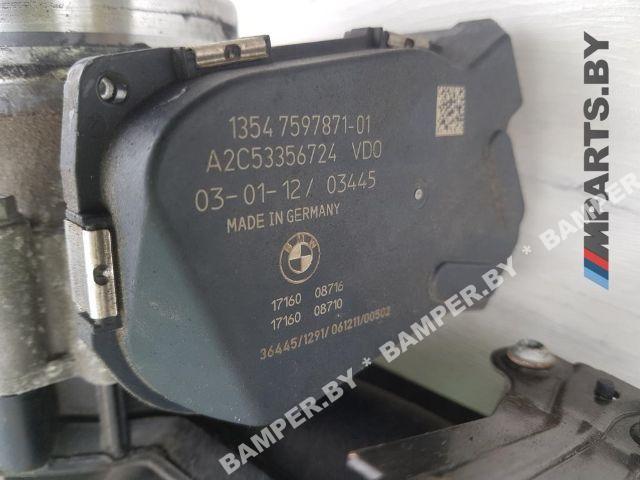 заслонка дроссельная BMW 3 серия F30/F31/F34 F30 2013, 3.0 л., N55 B30 A, бензин, АКПП, седан, задний привод, 13547597871 - фото №1