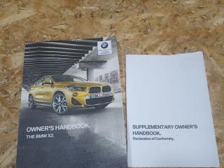 руководство по эксплуатации (сервисная книжка) BMW X2 F39 2018, 2.0 л., дизель, АКПП, misano-blau metallic, внедорожник 5 дв., полный привод, правый руль