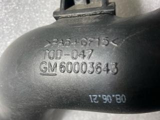 патрубок интеркулера Chevrolet TrailBlazer 3 поколение 2020, 1.3 л., бензин, вариатор, белый, внедорожник 5 дв., передний привод, 60003643