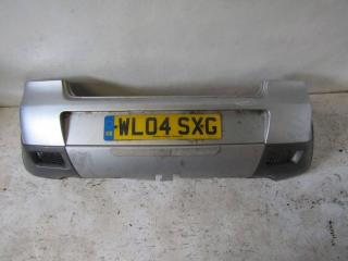 бампер задний Volkswagen Polo 4 поколение (2001 - 2005), серебро, 6Q6807417