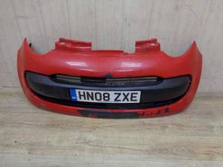 бампер передний Citroen C1 1 поколение 2006, красный, 7401CT