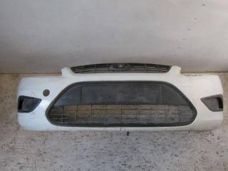 бампер передний Ford Focus 2 поколение [рестайлинг] (2007 - 2011), белый, 1521127