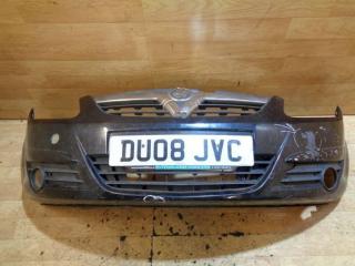 бампер передний Opel Corsa D 2007, черный, 93189721