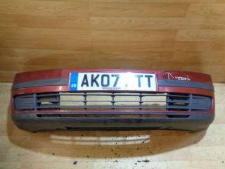 бампер передний Skoda Octavia 2 поколение (A5) 2006, красный, 1Z0807221