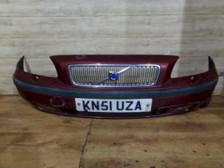 бампер передний Volvo V70 2 поколение 2003, бордовый, 9484239