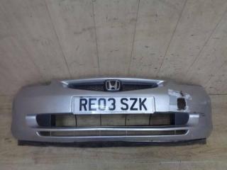 бампер передний Honda Jazz 1 поколение 2002, серебро, 71101SAA000ZA