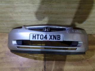 бампер передний Honda Jazz 1 поколение 2002, серебро, 71101SAA000ZA