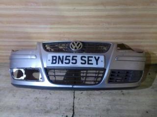 бампер передний Volkswagen Polo 4 поколение [рестайлинг] 2006, серебро, 6Q0807221