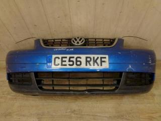 бампер передний Volkswagen Touran 1 поколение 2005, синий, 1T0807221