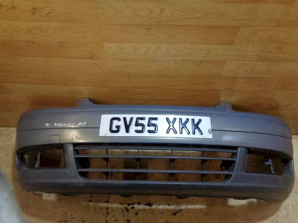 бампер передний Volkswagen Touran 1 поколение 2004, серый, 1T0807221 - фото №1