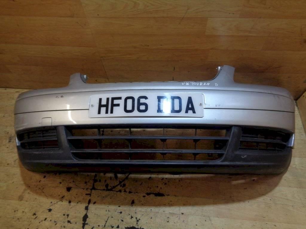 бампер передний Volkswagen Touran 1 поколение 2005, серебро, 1T0807221 - фото №1