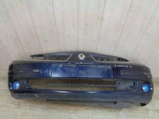 бампер передний Renault Laguna 2 поколение [рестайлинг] 2007, синий, 7701476242