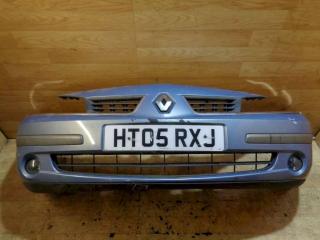 бампер передний Renault Laguna 2 поколение [рестайлинг] (2005 - 2007), серый, 7701476242