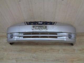 бампер передний Hyundai Accent 2 поколение [рестайлинг] (2002 - 2005), серебро, хетчбэк 5 дв., 8651125620