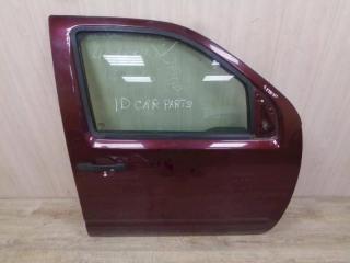 дверь Nissan Navara D40 2006, бордовый, 80100EB330