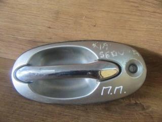 ручка наружная Kia Carnival 1 поколение [рестайлинг] 2003, серебро, K53A58410