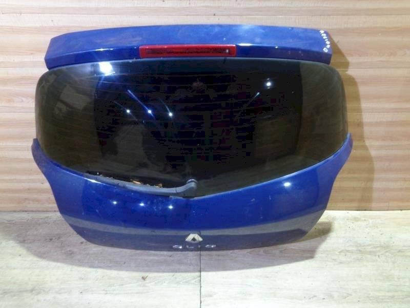 крышка багажника (дверь 3-5) Renault Clio 3 поколение 2006, синий, хетчбэк 5 дв., 7751478020 - фото №1