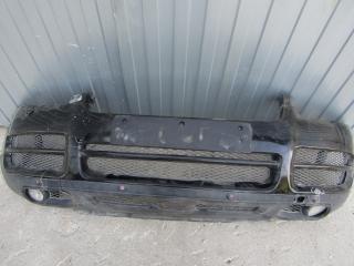 бампер передний Volkswagen Touareg 1 поколение (2002 - 2007), черный, 7L6807217AGGRU, 7L6807217R, 7L6807061L