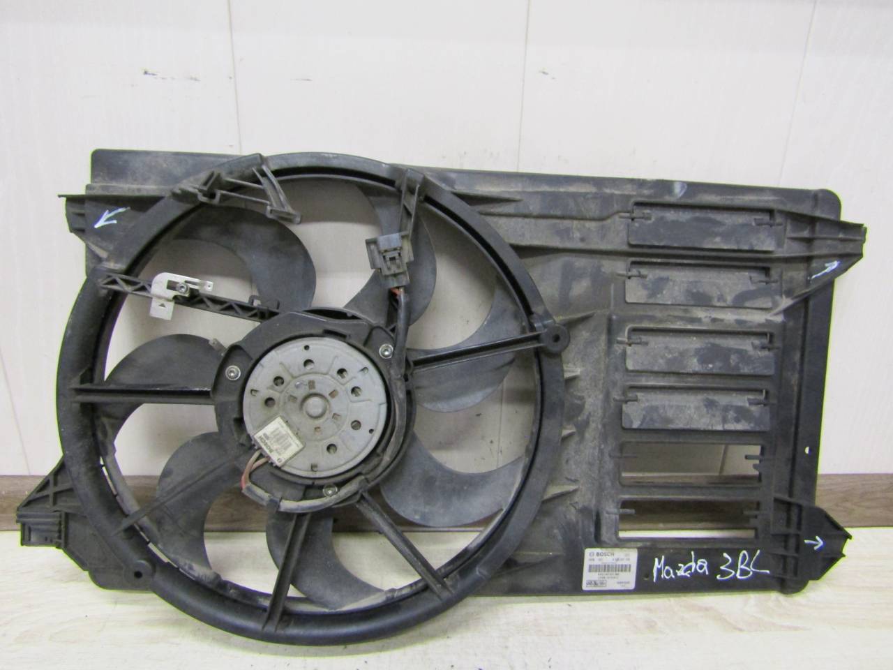 вентилятор радиатора Mazda 3 BL (2008 - 2011), LF8B15025C, LF8B15025H, LF8B15025D, 3137228043 - фото №1