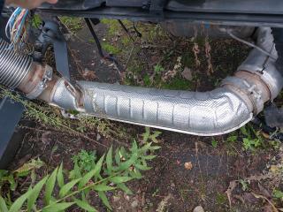 труба приемная глушителя DAF XF 106 2013, MX-13, белый, грузовик, 1883355