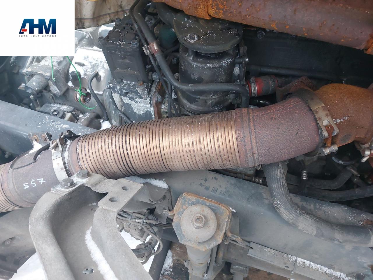 гофра глушителя Scania R 3 поколение 2011, 12.7 л., DC 13.10, дизель, АКПП, белый, 1529474 - фото №1