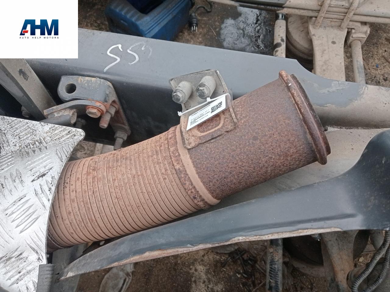 гофра глушителя Scania R 3 поколение 2013, 12.7 л., DC 13.111, дизель, МКПП, белый, правый руль, 1939980, 2291716 - фото №1