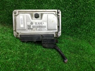 блок управления двигателем Volkswagen Polo 4 поколение [рестайлинг] 2007, 1.6 л., BTS, бензин, АКПП, серебристый, хетчбэк 5 дв., правый руль, 0261201329, 03C906057N